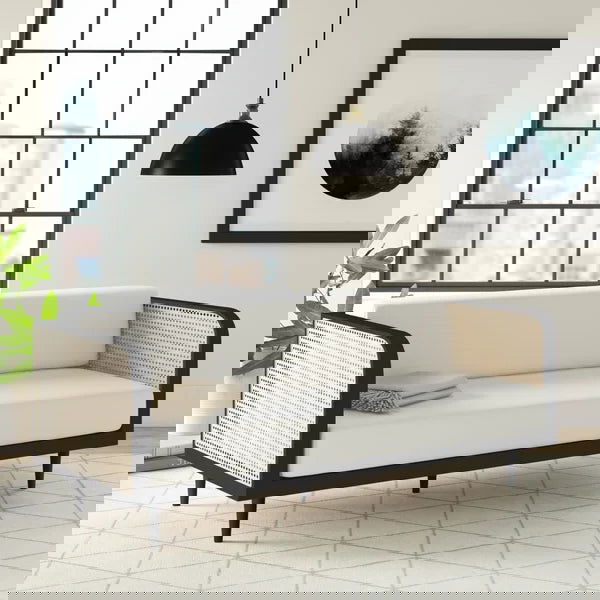 Furnishiaa High Demand HANDMADE Solid Wood Upholstered 3 Seater Cane Sofa - Furnishiaa -  - 