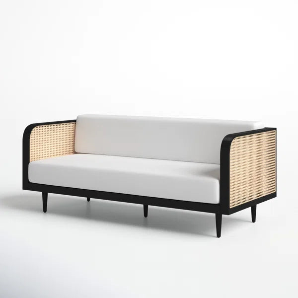 Furnishiaa High Demand HANDMADE Solid Wood Upholstered 3 Seater Cane Sofa - Furnishiaa -  - 