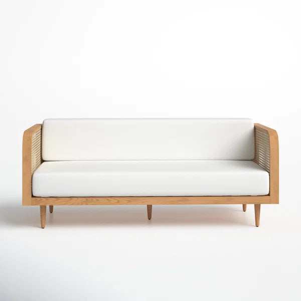 Furnishiaa High Demand HANDMADE Solid Wood Upholstered 3 Seater Cane Sofa - Furnishiaa -  - 