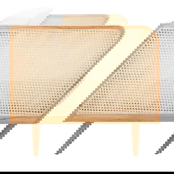 Furnishiaa High Demand HANDMADE Solid Wood Upholstered 3 Seater Cane Sofa - Furnishiaa -  - 