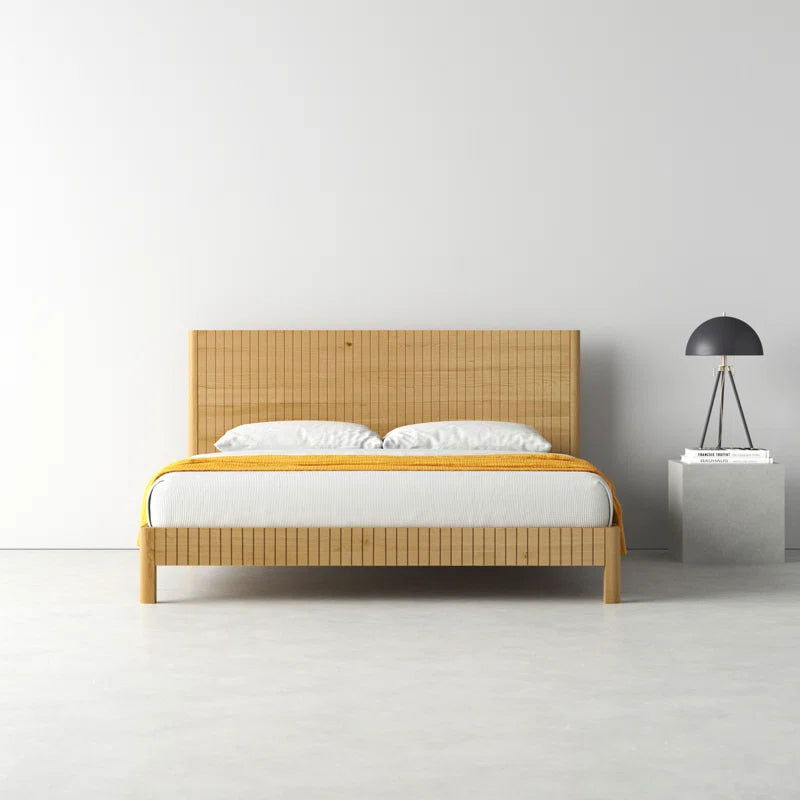 Furnishiaa Imported Solid Oak Wood Bed - Furnishiaa -  - 