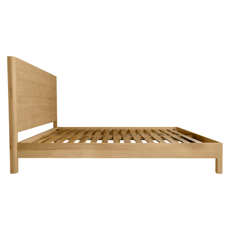 Furnishiaa Imported Solid Oak Wood Bed - Furnishiaa -  - 