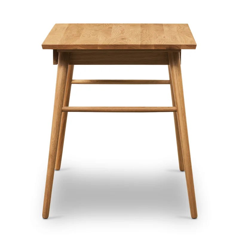 Furnishiaa Imported Solid Oak Wood Sleek Writing Desk - Furnishiaa -  - 