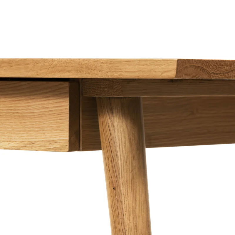 Furnishiaa Imported Solid Oak Wood Sleek Writing Desk - Furnishiaa -  - 