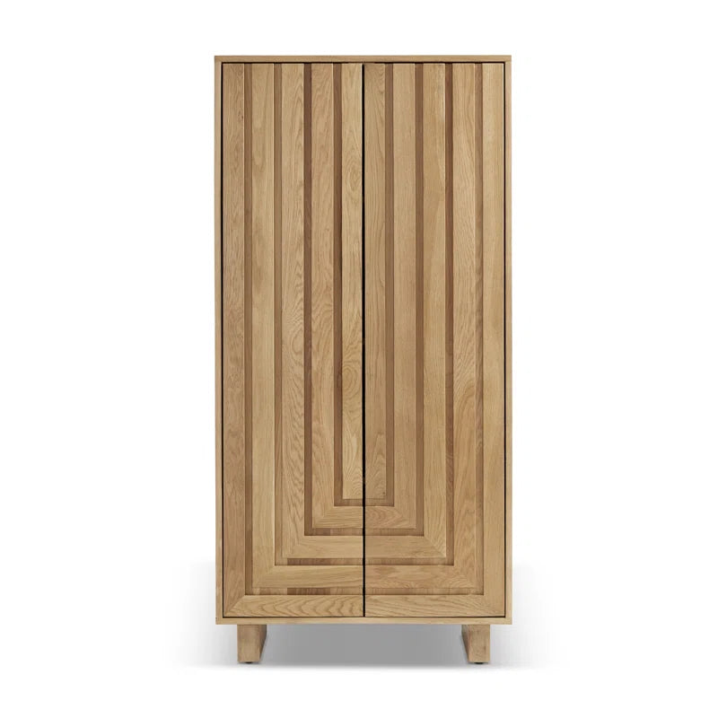 Furnishiaa Imported Solid Oak Wood Wardrobe - Furnishiaa -  - 