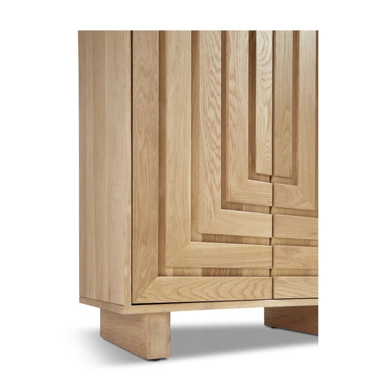Furnishiaa Imported Solid Oak Wood Wardrobe - Furnishiaa -  - 