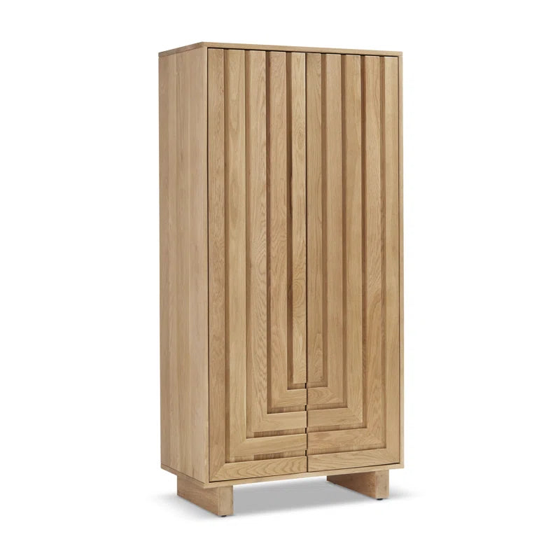 Furnishiaa Imported Solid Oak Wood Wardrobe - Furnishiaa -  - 