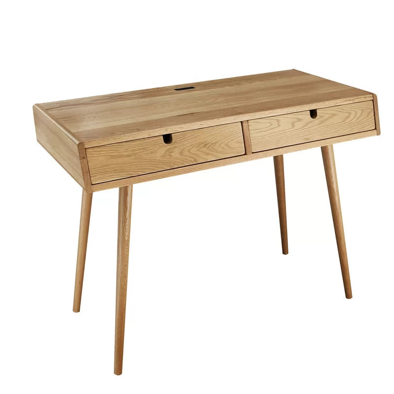 Furnishiaa Imported Solid Oak Wood Writing Desk - Furnishiaa -  - 
