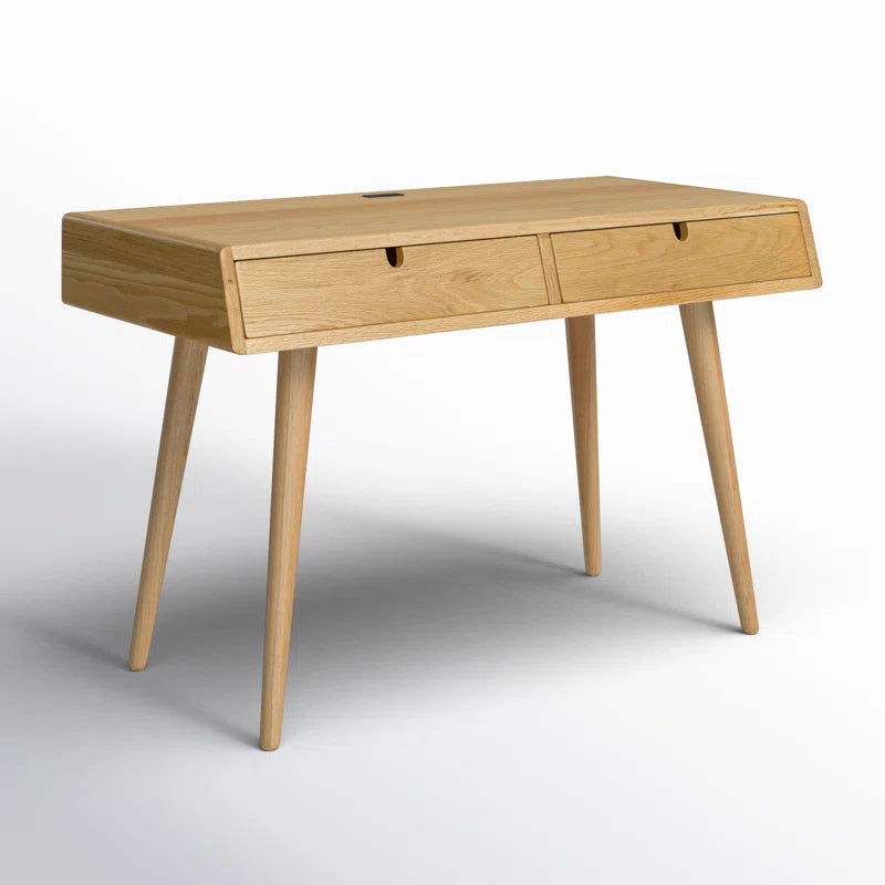 Furnishiaa Imported Solid Oak Wood Writing Desk - Furnishiaa -  - 