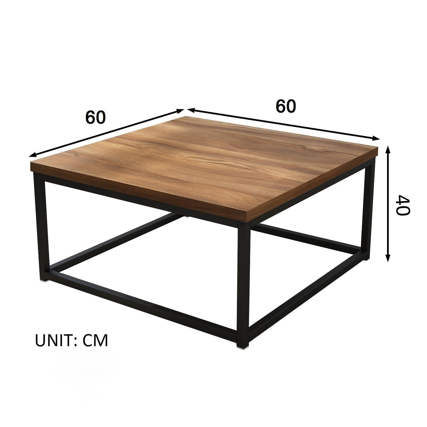 Antique 白けれ Cafe table 60 iron leg Cherry