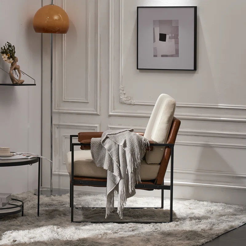 Furnishiaa Metal Frame Arm Chair - Furnishiaa -  - 