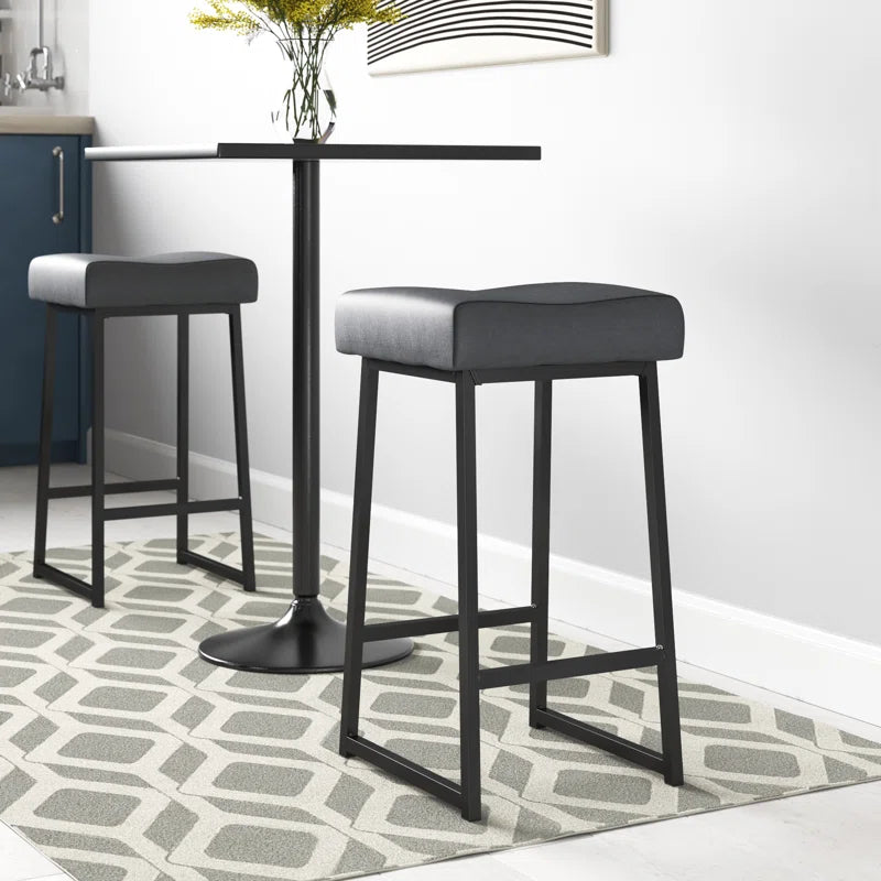 Furnishiaa Metal Set 2 Bar Stool - Furnishiaa -  - 