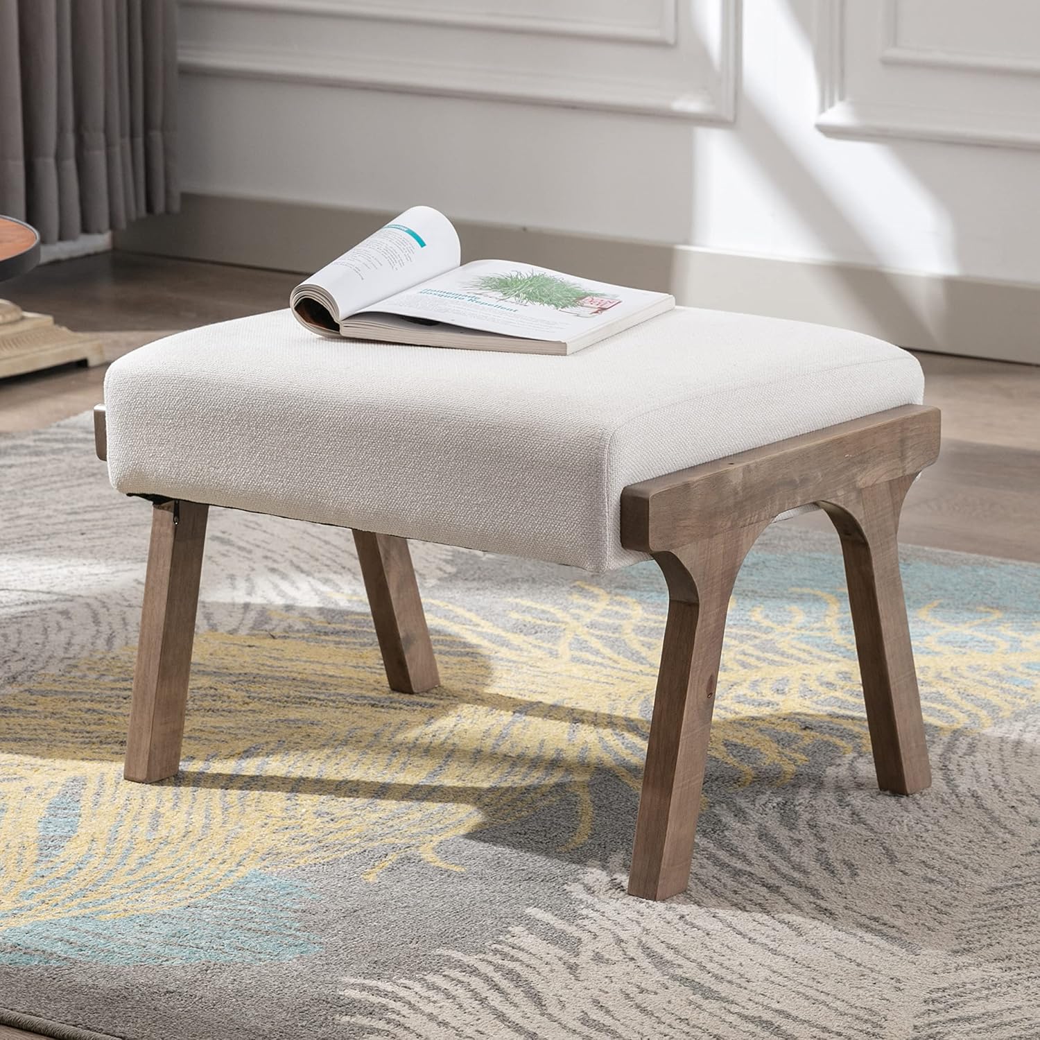 Furnishiaa Mid-Century Modern Accent Chair with Ottoman - Furnishiaa -  - 