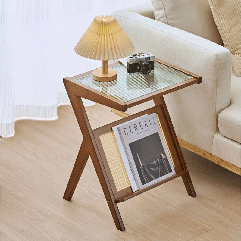 Furnishiaa Natural Cane End Table - Furnishiaa -  - 