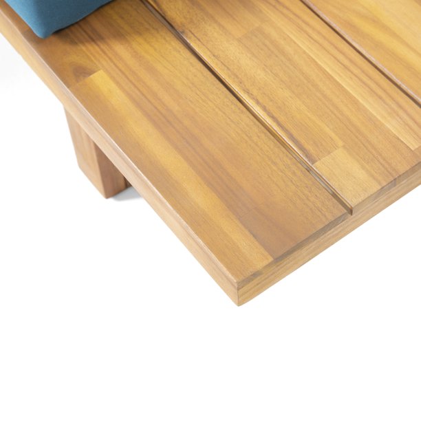 Furnishiaa Outdoor 7 Seater Solid Sheesham Wood Sectional Sofa and center table Set - Furnishiaa -  - 