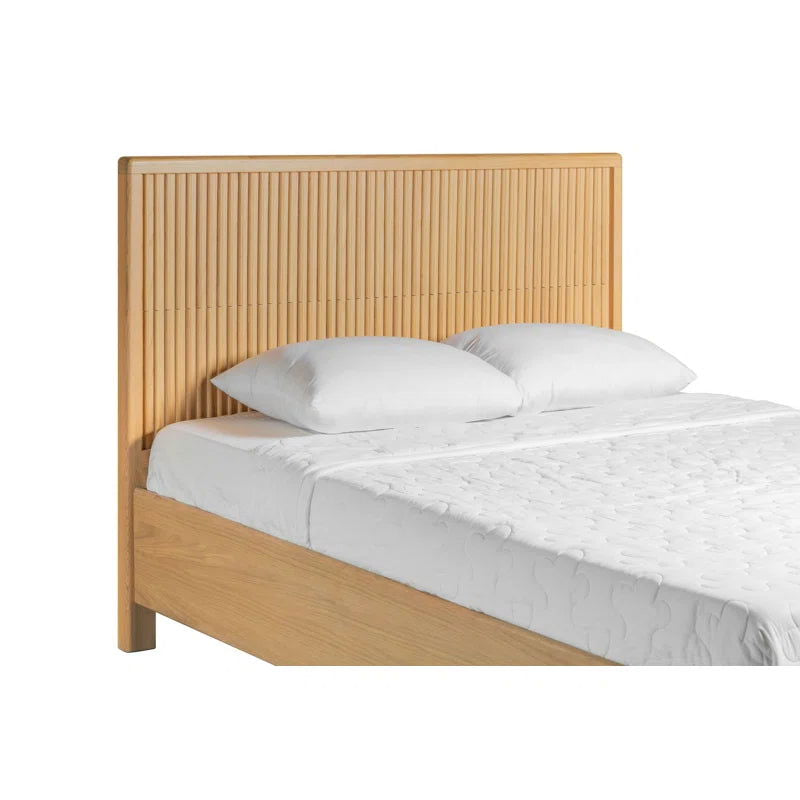 Furnishiaa Premium Imported Solid Oak Wood Bed - Furnishiaa -  - 