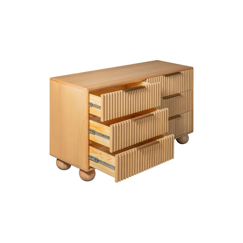 Furnishiaa  Premium Solid Oak Wood 6 Piece Bedroom Set - Furnishiaa -  - 