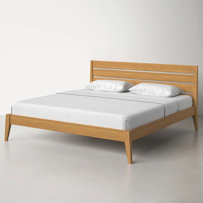 Furnishiaa Premium Solid Oak Wood Bed - Furnishiaa -  - 