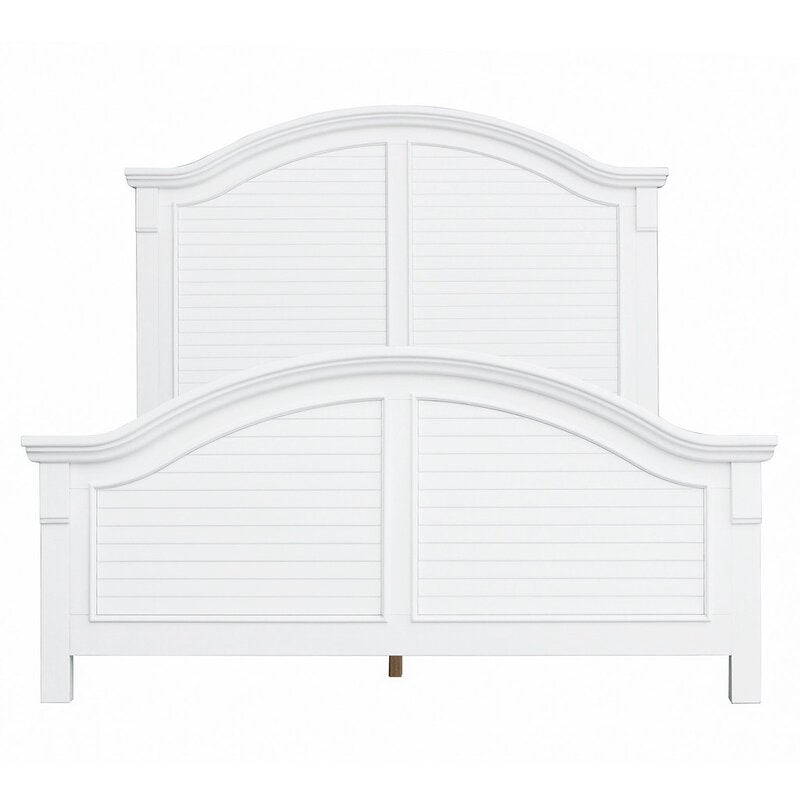 Furnishiaa Royal Low Profile Standard Bed For Bedroom (White) - Furnishiaa -  - 