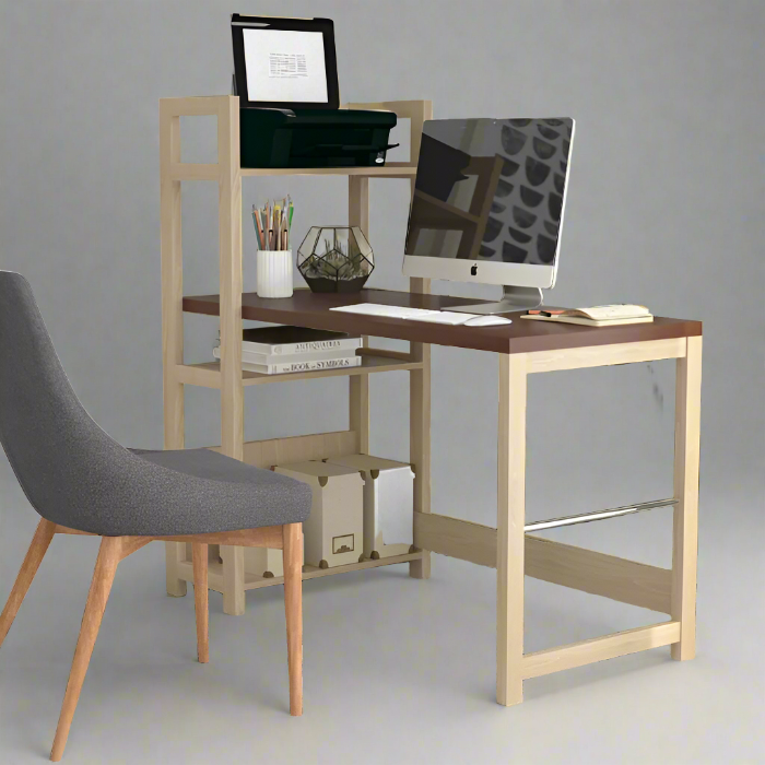 Furnishiaa Sheesham Wood And Metal Frame Study & Computer Table - Furnishiaa -  - 