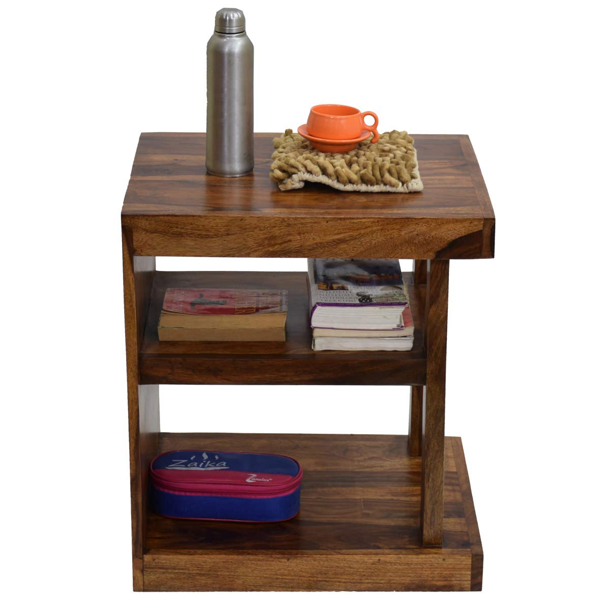 Furnishiaa Sheesham Wood Bedside End Tables Night Stand Side Stool for Bedroom Living Room Home - Furnishiaa -  - 