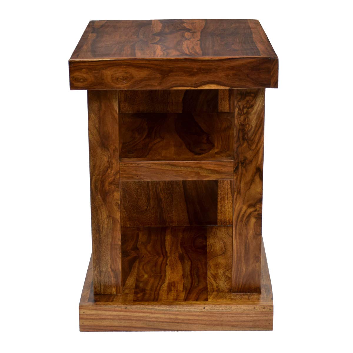 Furnishiaa Sheesham Wood Bedside End Tables Night Stand Side Stool for Bedroom Living Room Home - Furnishiaa -  - 