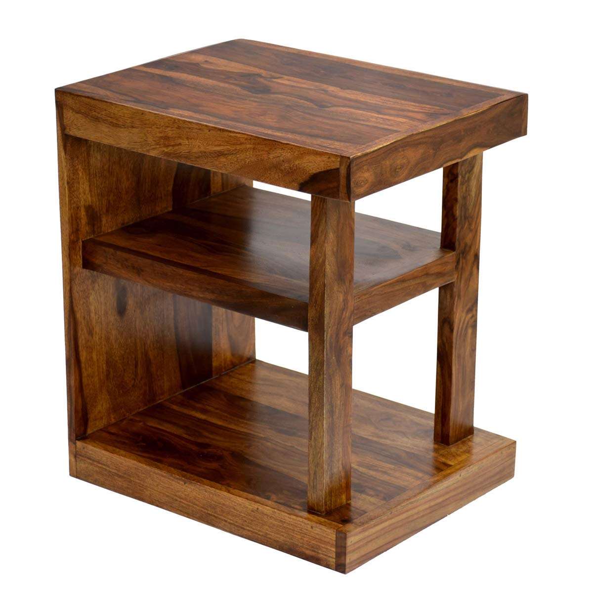 Furnishiaa Sheesham Wood Bedside End Tables Night Stand Side Stool for Bedroom Living Room Home - Furnishiaa -  - 