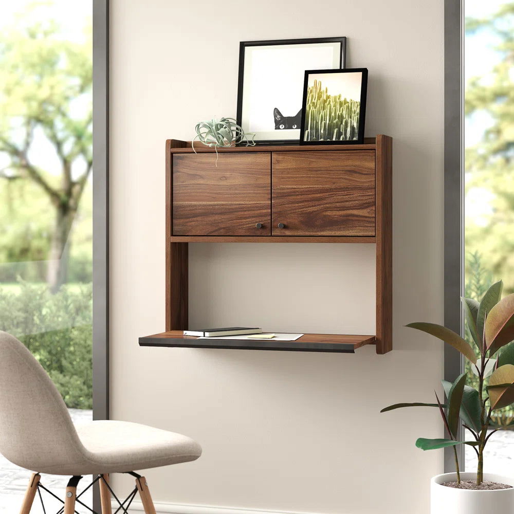 Furnishiaa Sheesham Wood Floating Study & Computer Table