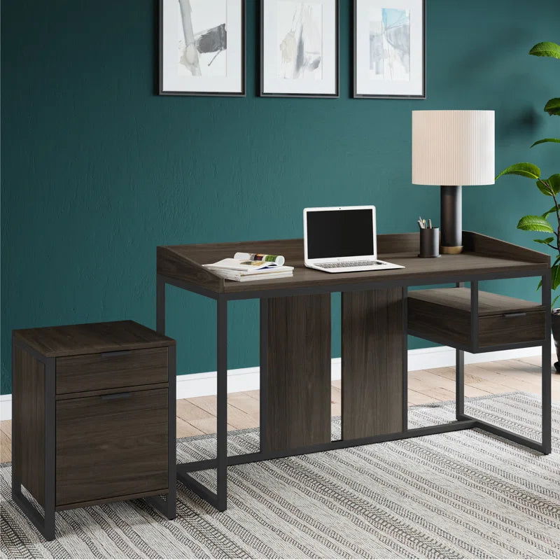Furnishiaa Sheesham Wood & Metal Frame Study & Computer Table - Furnishiaa -  - 