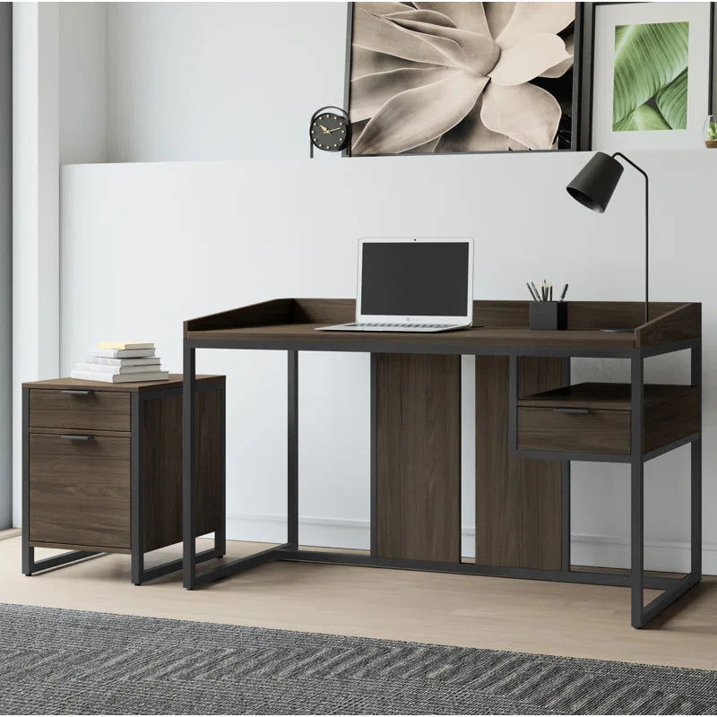 Furnishiaa Sheesham Wood & Metal Frame Study & Computer Table - Furnishiaa -  - 