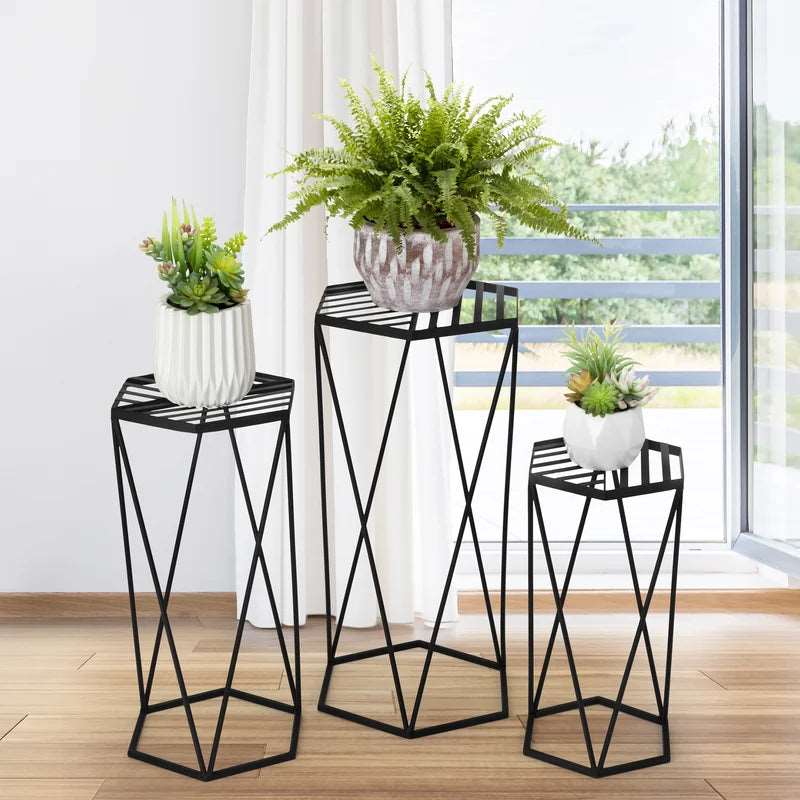 nesting plant stands indoor Furnishiaa Solid Iron Nesting Plant Stand