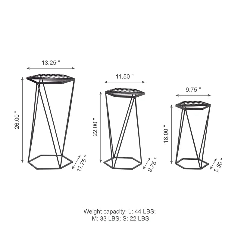 Furnishiaa Solid Iron Nesting Plant Stand - Furnishiaa -  - 