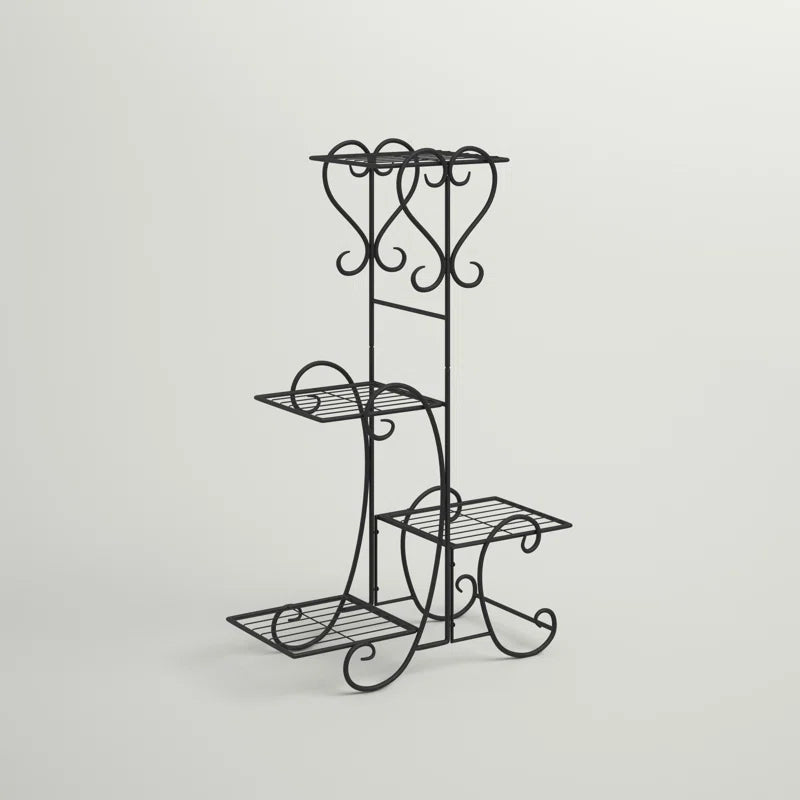 Furnishiaa Solid Iron Round Bar Multi tiered Port Stand - Furnishiaa -  - 