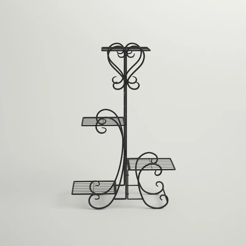 Furnishiaa Solid Iron Round Bar Multi tiered Port Stand - Furnishiaa -  - 