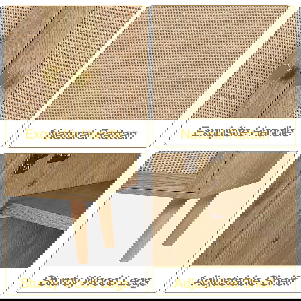 Furnishiaa Solid Oak Wood Cabinet For Living Room - Furnishiaa -  - 