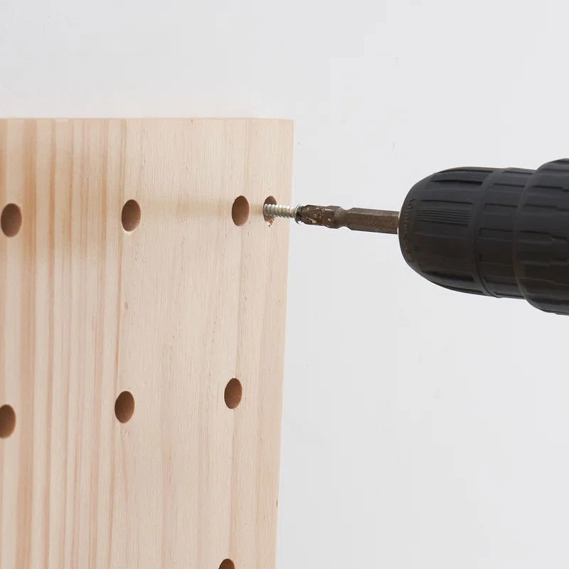 Furnishiaa Solid Pine Wood Pegboard - Furnishiaa -  - 