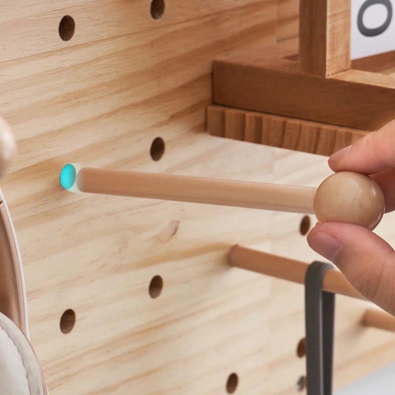 Furnishiaa Solid Pine Wood Pegboard - Furnishiaa -  - 