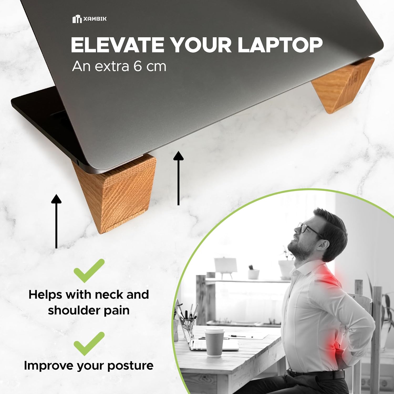 Furnishiaa Solid Rose Wood Laptop Riser Stand for Desk - Furnishiaa -  - 