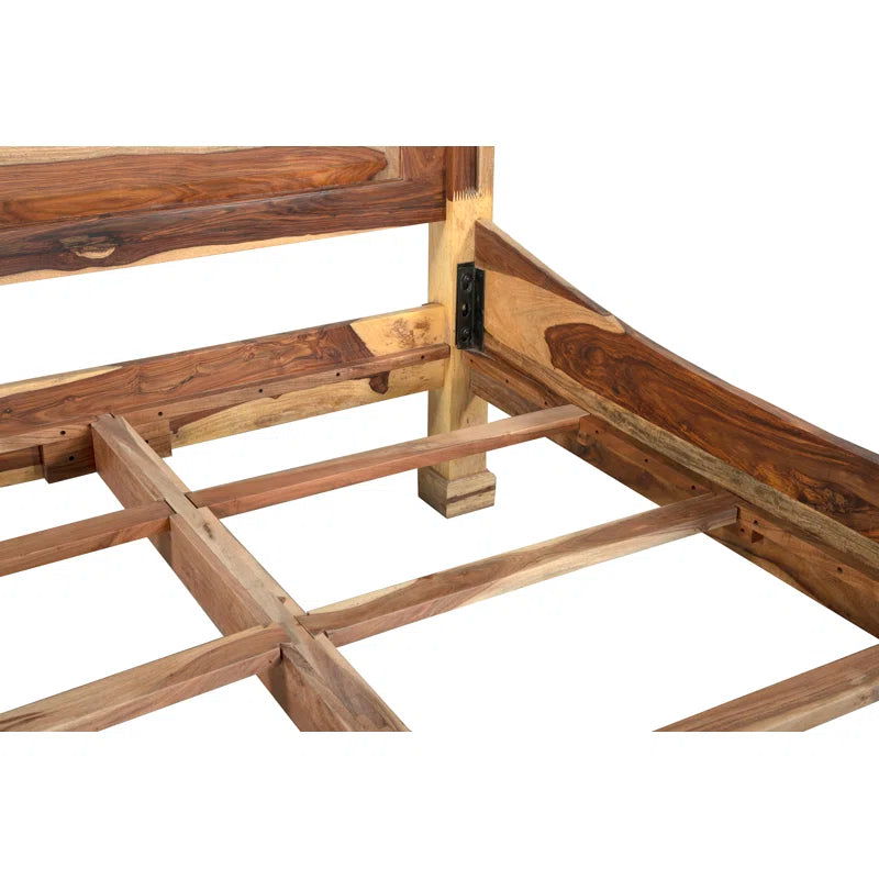 Furnishiaa Solid Sheesham Wood Maharaja Wooden Bed - Furnishiaa -  - 
