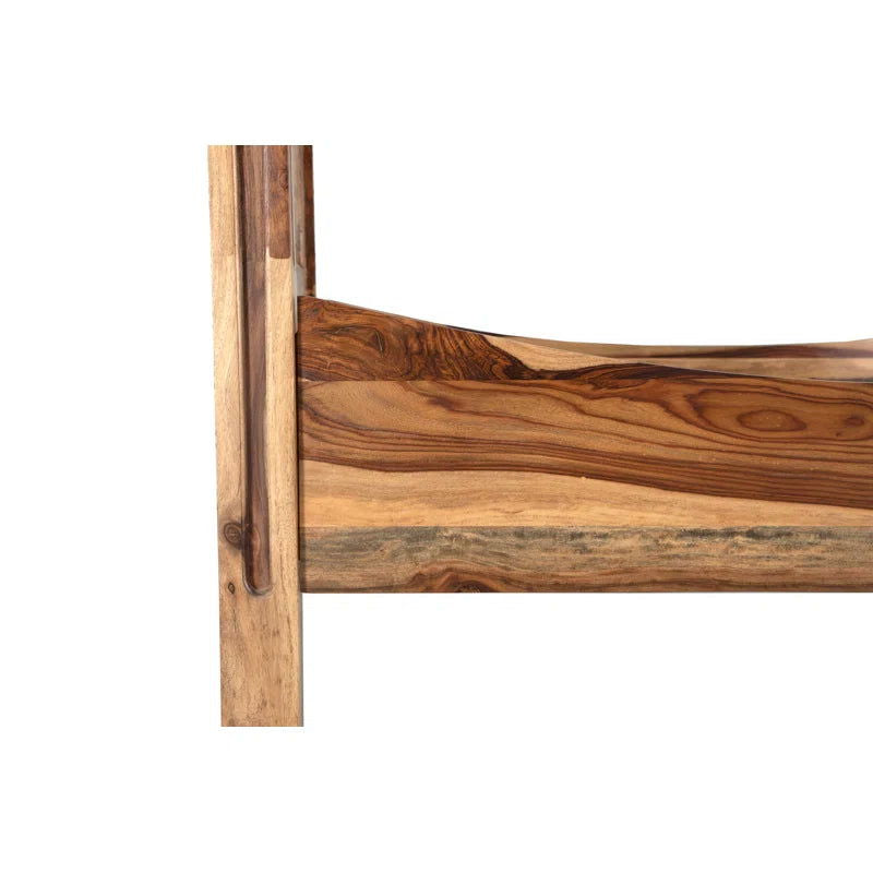 Furnishiaa Solid Sheesham Wood Maharaja Wooden Bed - Furnishiaa -  - 