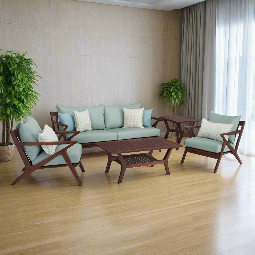 Furnishiaa Solid Sheesham Wood Sofa Set - Furnishiaa -  - 