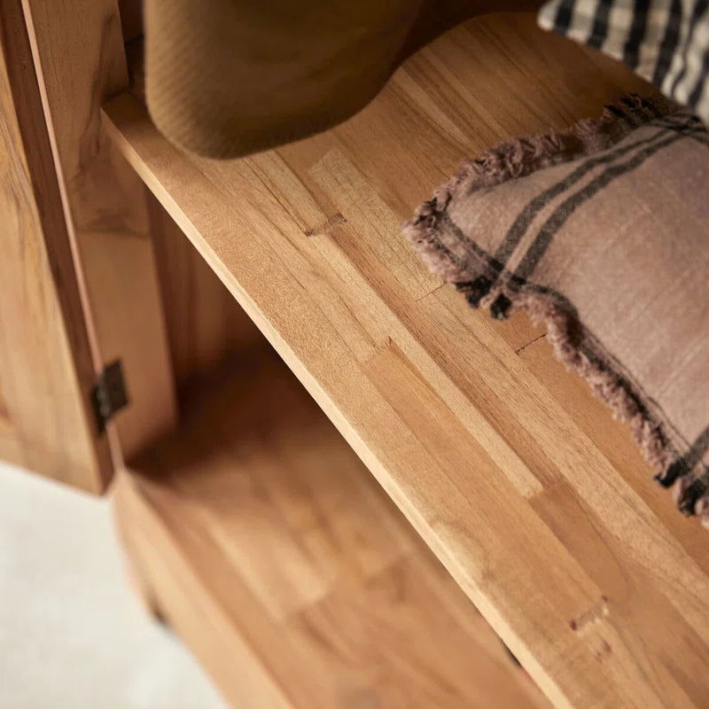 Furnishiaa Solid Teak Wood Wardrobe - Furnishiaa -  - 