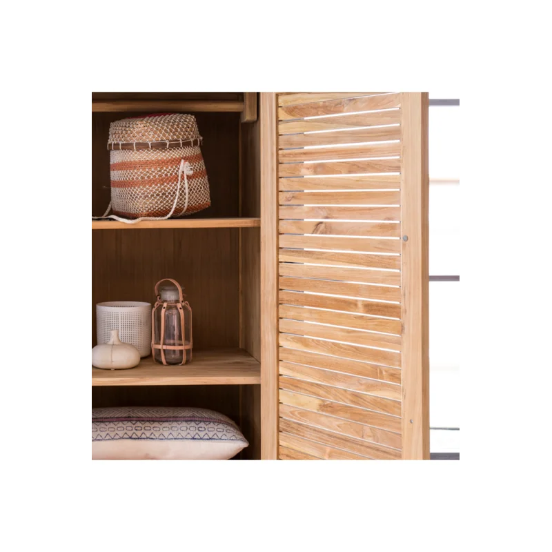 Furnishiaa Solid Teak Wood Wardrobe - Furnishiaa -  - 