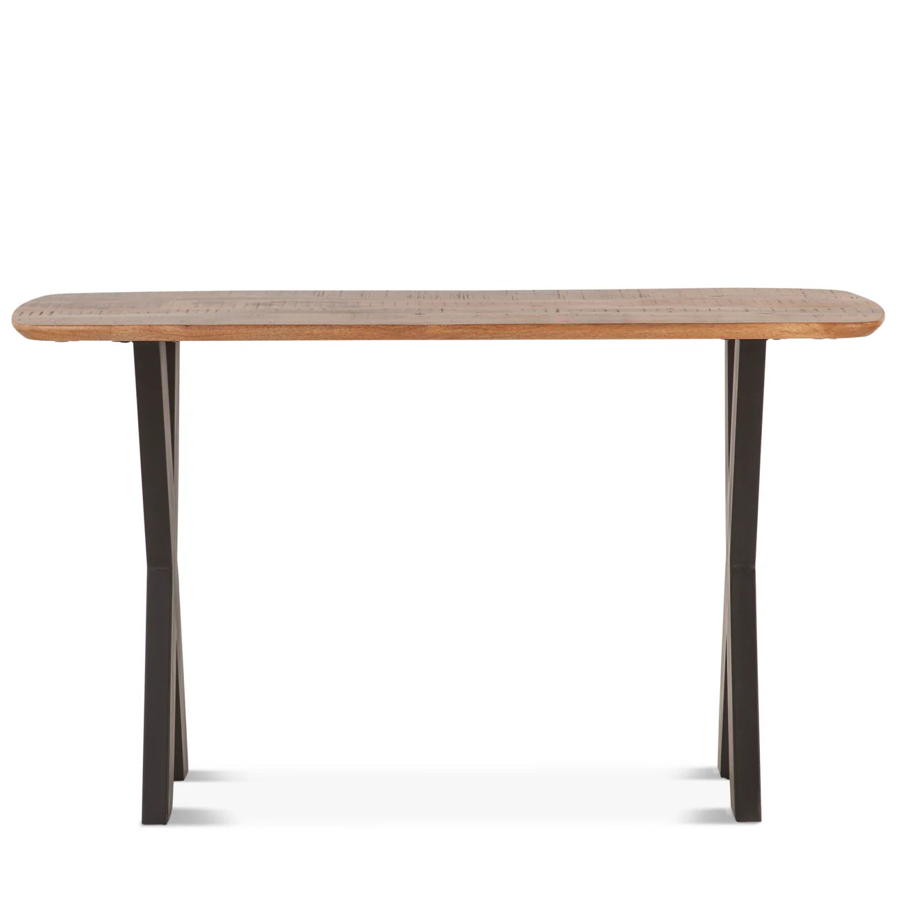 Furnishiaa Solid Wood And Iron Console Table - Furnishiaa -  - 