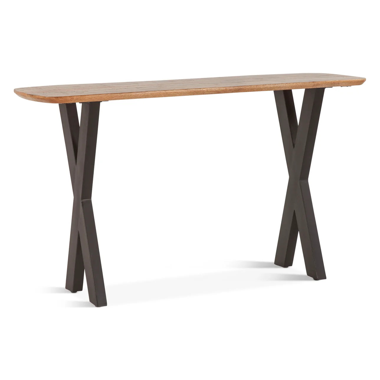 Furnishiaa Solid Wood And Iron Console Table - Furnishiaa -  - 