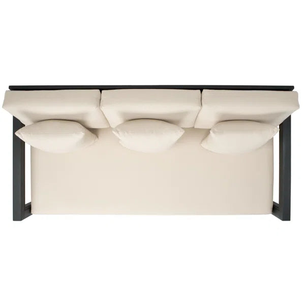 Furnishiaa Solid Wood Black Sofa Set With Coffee Table For Living Room - Furnishiaa -  - 