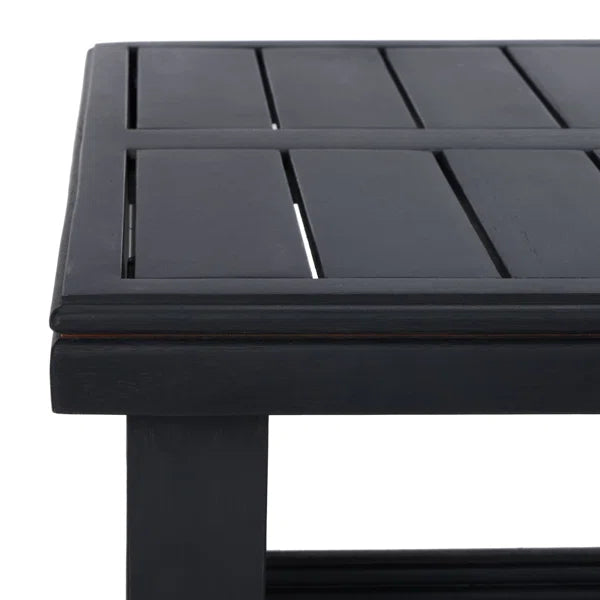 Furnishiaa Solid Wood Black Sofa Set With Coffee Table For Living Room - Furnishiaa -  - 