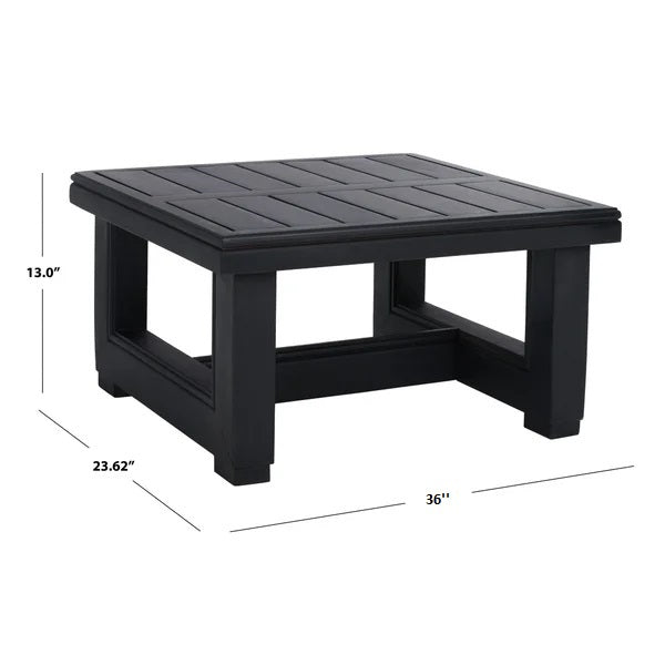 Furnishiaa Solid Wood Black Sofa Set With Coffee Table For Living Room - Furnishiaa -  - 