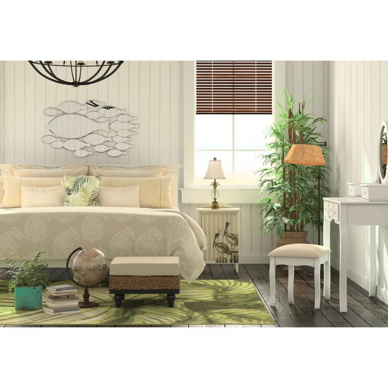 Furnishiaa Solid Wood Curved Dressing Table - Furnishiaa -  - 