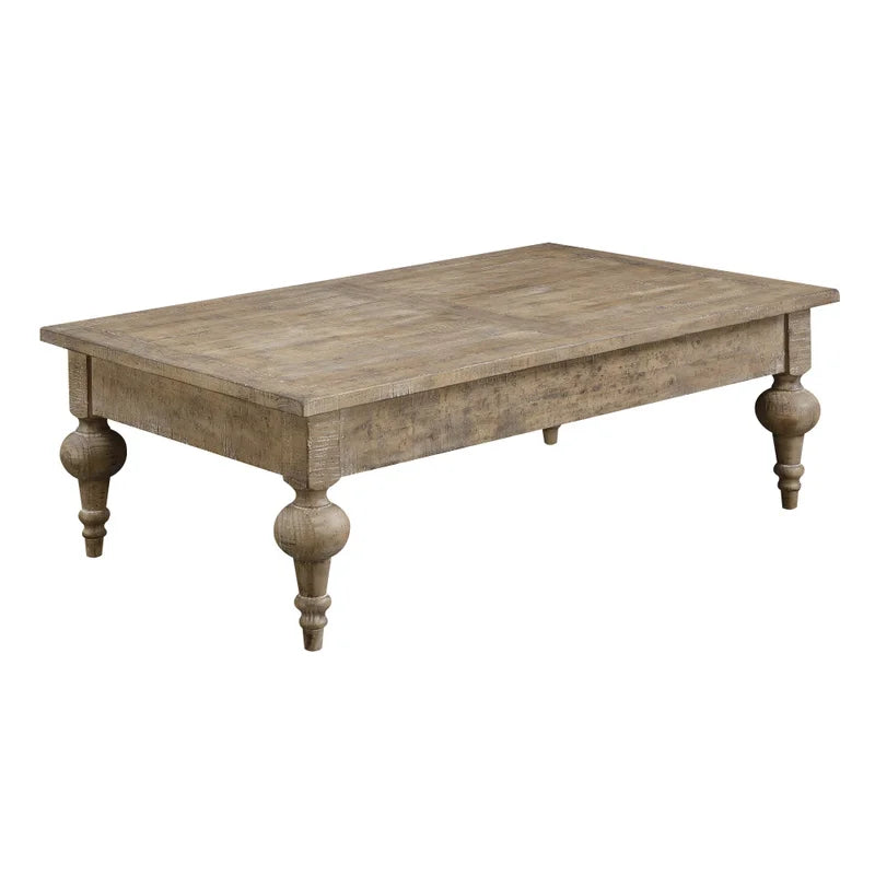 Furnishiaa Solid Wood Distressed Coffee Table - Furnishiaa -  - 
